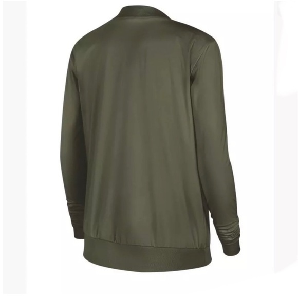 NIKE WOMEN SHIELD FAIRWAY WINDSHIRT GOLF SWEATER OLIVE - Picture 2 of 6